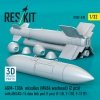 RESKIT RS32-0538 AGM-130A missiles (Mk84 warhead) (2 pcs) with AN/AXQ-14 data link pod (1 pcs) (3D Printed) 1/32
